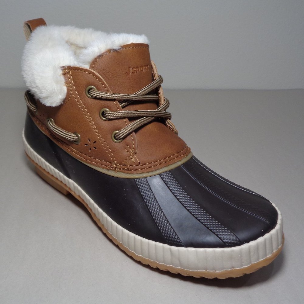 JSport by Jambu Size 6 M MARY Brown Duck Ankle Boots New Women's Shoes - Picture 4 of 16